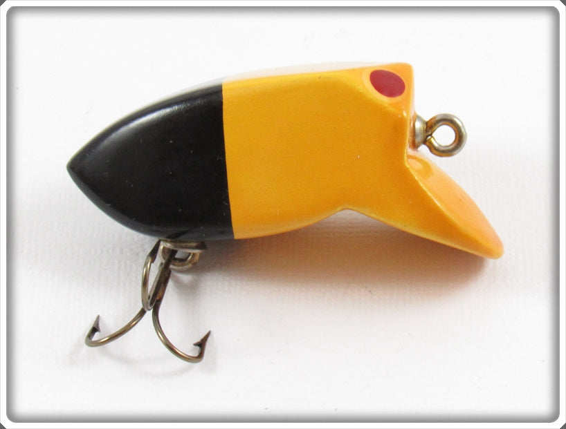 Vintage Myers Lure Co Black White Head Crazy Loon Lure