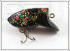 Vintage Myers Lure Co Black Colorful Glitter Crazy Loon Lure