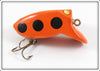 Vintage Myers Lure Co Orange Black Spots Crazy Loon Lure