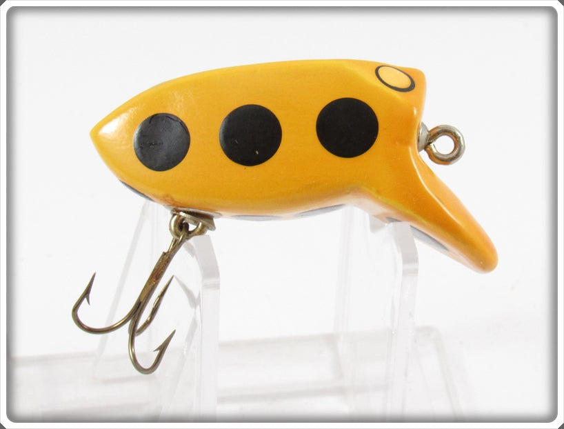 Vintage Myers Lure Co Yellow Black Spots Crazy Loon Lure