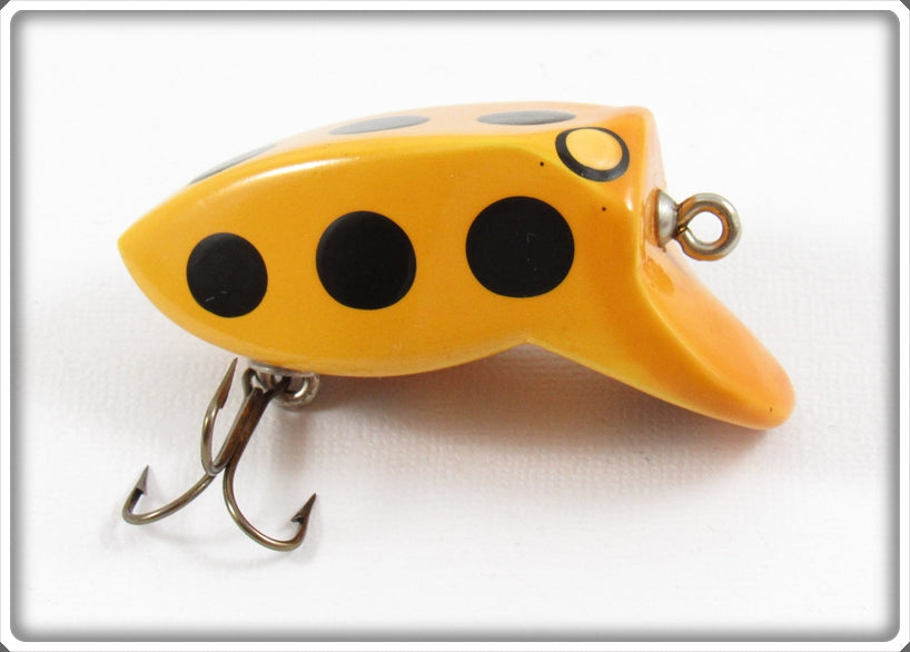 Vintage Myers Lure Co Yellow Black Spots Crazy Loon Lure