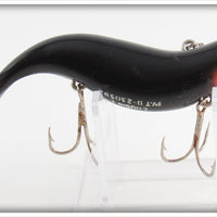 Vintage Heddon Black Cousin I Lure With Patent Number