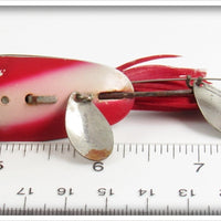 Vintage Heddon Red & White Queen Stanley Lure 