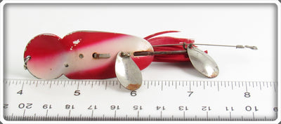 Vintage Heddon Red & White Queen Stanley Lure 