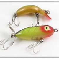 Vintage Heddon Perch Tiny Tad & Tiny Torpedo Lure Pair 