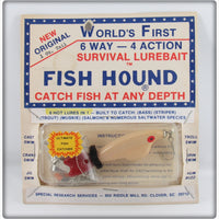 Vintage Special Research Services Fish Hound Lure On Card