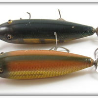 Creek Chub Golden Shiner & Perch Injured Minnow Pair