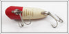 Heddon Red Head Shiner Wood Baby Lucky 13