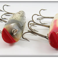 Creek Chub Red And White & Silver Flash Darter Pair