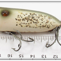 Heddon Silver Flitter Wood Baby Lucky 13 In Box