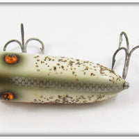 Heddon Silver Flitter Wood Baby Lucky 13 In Box