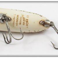 Heddon Silver Flitter Wood Baby Lucky 13 In Box