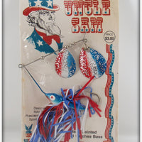 B.A.S.S. Red White & Blue Uncle Sam Spinner Bait On Card 