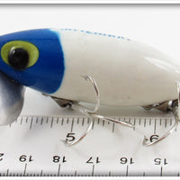 Arbogast Pradco Blue Head White Body Jitterbug