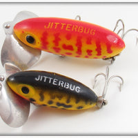 Arbogast Yellow Red Coachdog & Yellow Black Coachdog Jitterbug Pair