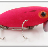 Vintage Fred Arbogast Neon Red Jitterbug Lure