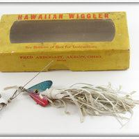 Vintage Fred Arbogast Hawaiian Wiggler Lure In Early Box