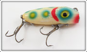 Vintage South Bend White Blue Spots Spin Oreno Lure
