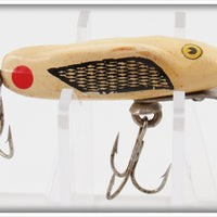 Vintage Brooks Eidson Tackle Co White & Black Whiz Bang Lure