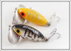 Arbogast Yellow Silver Ribs & Coachdog Jitterbug Pair