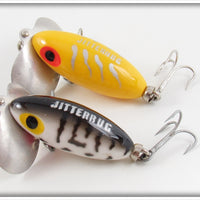 Arbogast Yellow Silver Ribs & Coachdog Jitterbug Pair