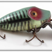 Vintage Heddon Green Shore Midgit Digit Lure