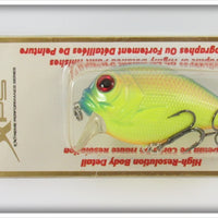 Bass Pro Shops XPS Blue Back Chartreuse Lazer Eye Lure On Card