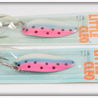 Acme Tackle Co Rainbow Trout Little Cleo Lure Pair On Cards