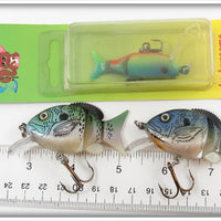 Possum Lures Jointed Aussie Minnow Lot Of Three With One Card