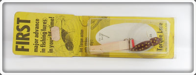 Vintage Snag Proof Company Brown & Yellow Torque Lure On Card