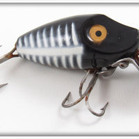 Vintage Heddon Black Shore Midgit Digit Lure