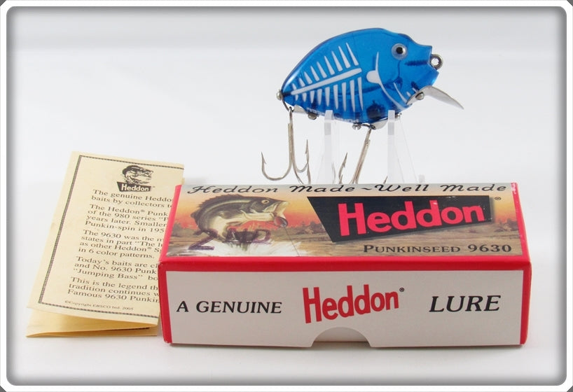 Heddon Clear Blue White Shore Punkinseed Spook 2nd Lure In Box