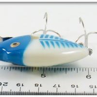 Heddon Bone Blue Head Blue Shore Punkinseed Spook In Box