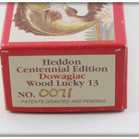 Heddon Green Crackleback Centennial Edition Lucky 13 In Box