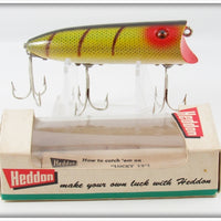 Vintage Heddon Perch Original Wood Lucky 13 Lure In Box