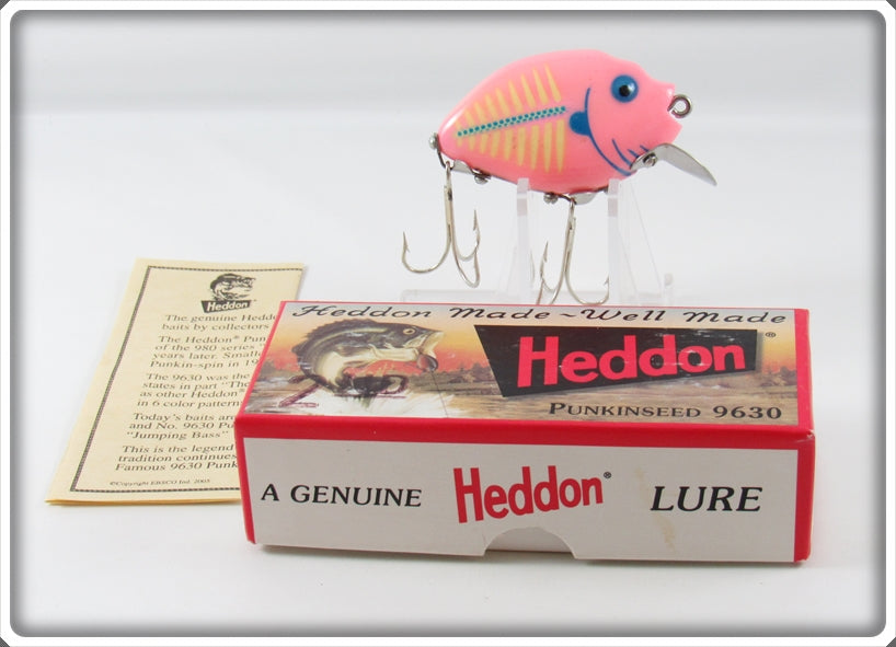 Heddon Pink White Blue Gill Punkinseed Spook 2nd Lure In Box