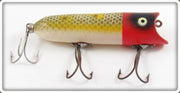 Vintage Heddon Red Head Frog Scale Lucky 13 Lure