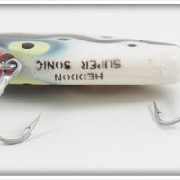 Heddon WSL White With Black Snake Line Super Sonic