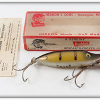 Vintage Heddon Pike Scale River Runt Lure In Box