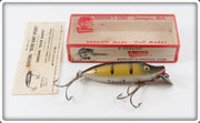 Vintage Heddon Pike Scale River Runt Lure In Box