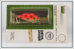 Heddon Spotted Redhorse RFB Baby Devil Diver Lure On Card