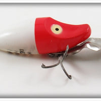 Heddon Red Head White Midget Deep Diver Runt In Box