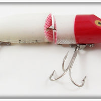 Heddon Red Head White Jointed River Runt In Box