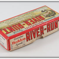 Heddon Red Head White Jointed River Runt In Box