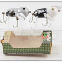 Heddon Silver Shore & BWH Tiny Crazy Crawler Lure Pair