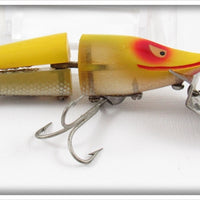 Vintage Heddon Yellow Shore Scissor Tail Lure