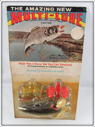 Vintage The Multi Lure Co Black Spook Multi Lure On Card