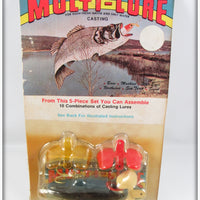 Vintage The Multi Lure Co Blue Dart Multi Lure On Card