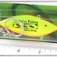 Cotton Cordell Hooked On Fishing Not On Drugs Keychain On Card