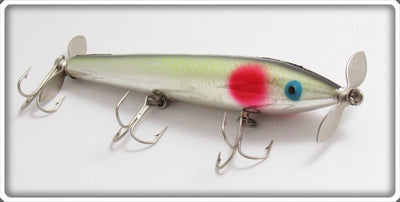 Vintage Cotton Cordell Chrome Green Scale Minnow Lure